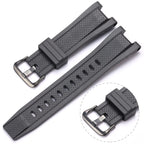 XBHSW Resin Replacement Band Compatible with Casio G-shock GST-B100 GST-S300 GST-S110 GST-S100 Men's Waterproof Rubber Strap Bra