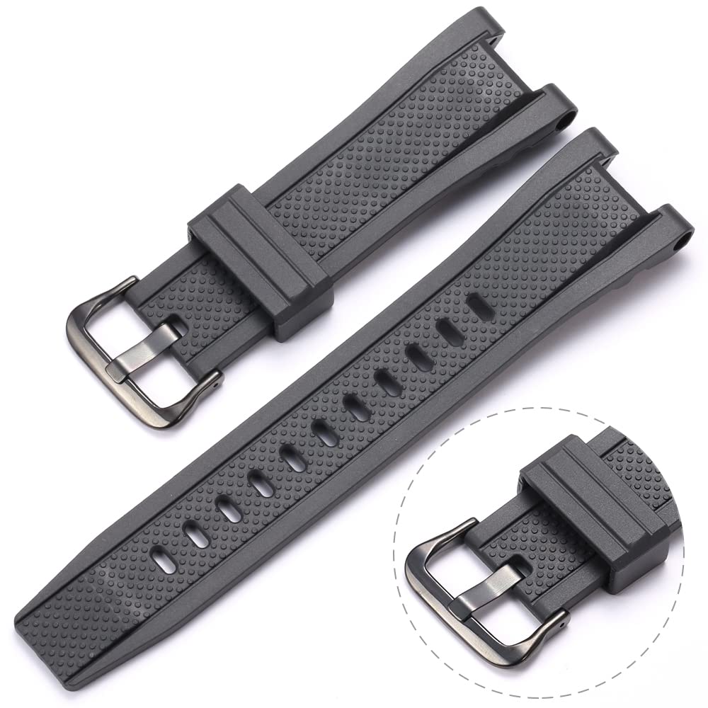 XBHSW Resin Replacement Band Compatible with Casio G-shock GST-B100 GST-S300 GST-S110 GST-S100 Men's Waterproof Rubber Strap Bra