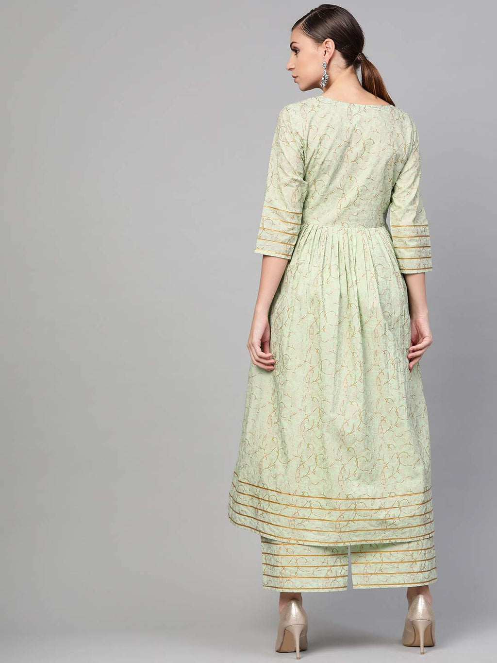 Idalia Women'S Cotton Floral Regular Kurti