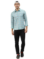 Hubberholme MenS Cotton Check Regular Fit Casual Shirt - Pure Soft Cotton Checked Shirts For Men Stylish/Trendy Full Sleeve Shi