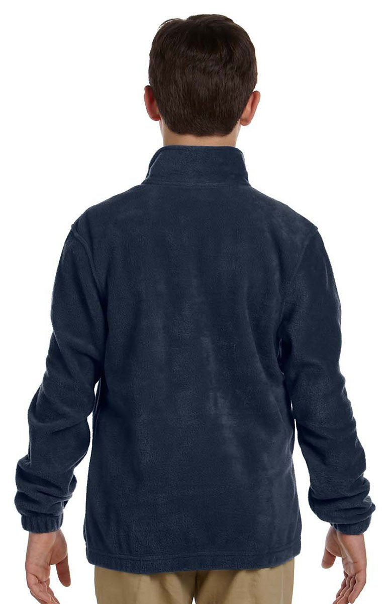 Youth 8 oz Full-Zip Fleece - SAFETY YELLOW - S(D0102H76TYT)