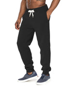 Southpole Men's Basic Active Fleece Jogger Pants-Regular and Big & Tall Sizes, BK, S