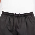 KNG Black Chef Pants for Men and Women - Baggy Black Cargo Pants with Drawstring and Elastic Waist - Food Service Chef Uniform f