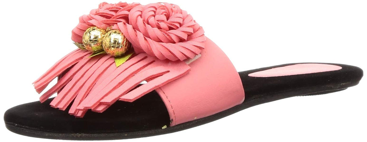 Aishwary Glams WomensNew $ 2023 Peach Fashion Slippers4 Uk (37 Eu) (5 Us) (G1932_$P) 4