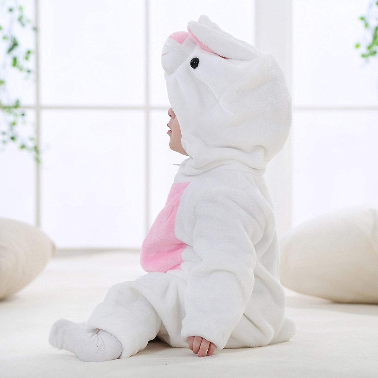 QZERPLAY Unisex Unisex Baby Halloween Costumes Cartoon Outfit Homewear (120(for ages 30-36months), Bunny)