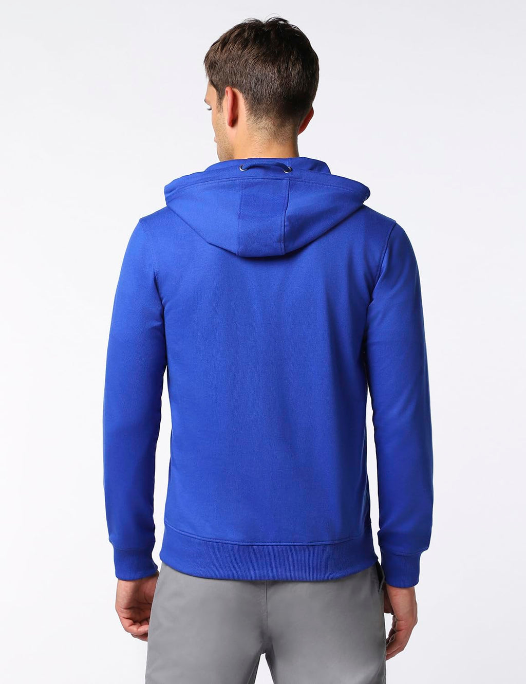 FYLTR Mens Casual Zip-Up Hoodie with Drawstring Detail