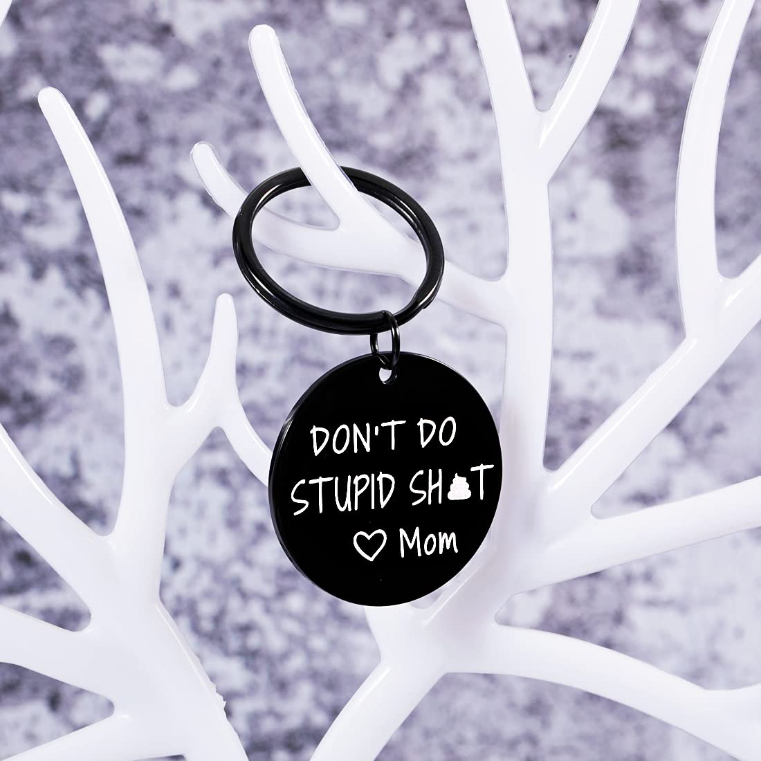 Dont Do Stupi St Keychain Poop Funny Birthday Gifts for Son Daughter Teenagers from Mom Sarcasm Gift for Teens Boy Girl Graduati