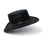 Western Express Faux Felt Gambler Cowboy Hat | Classic Cowboy & Cowgirl Hats for Kid's (US, Alpha, One Size, Black)