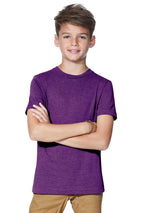 Youth Fine Jersey T-Shirt - VINTAgE BURgUNDY - XS(D0102H7M9P8)