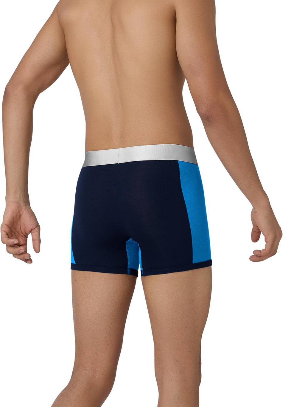 XYXX Mens Modal Classic Regular Trunks (Pack of 1) (XYTRNK_R8_1_Black Iris & Brilliant Blue