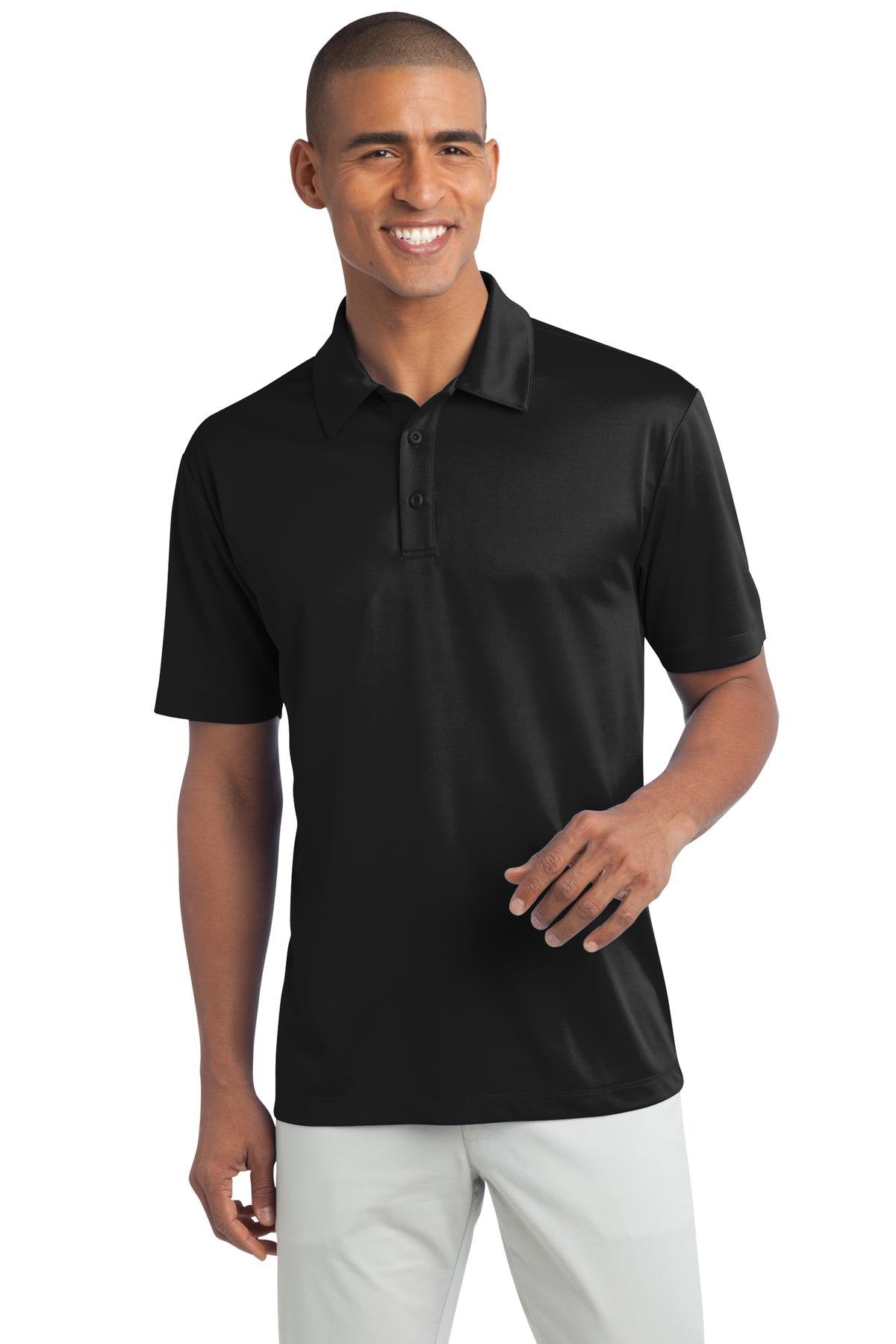Port Authority Men's Silk Touch Performance Polo M Black