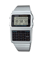 Casio Men's Silver Tone 25 Memory Calculator Databank Watch