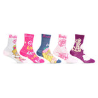 Bonjour Barbie Character Full Length Socks for Kids- Girls- Pack Of 5
