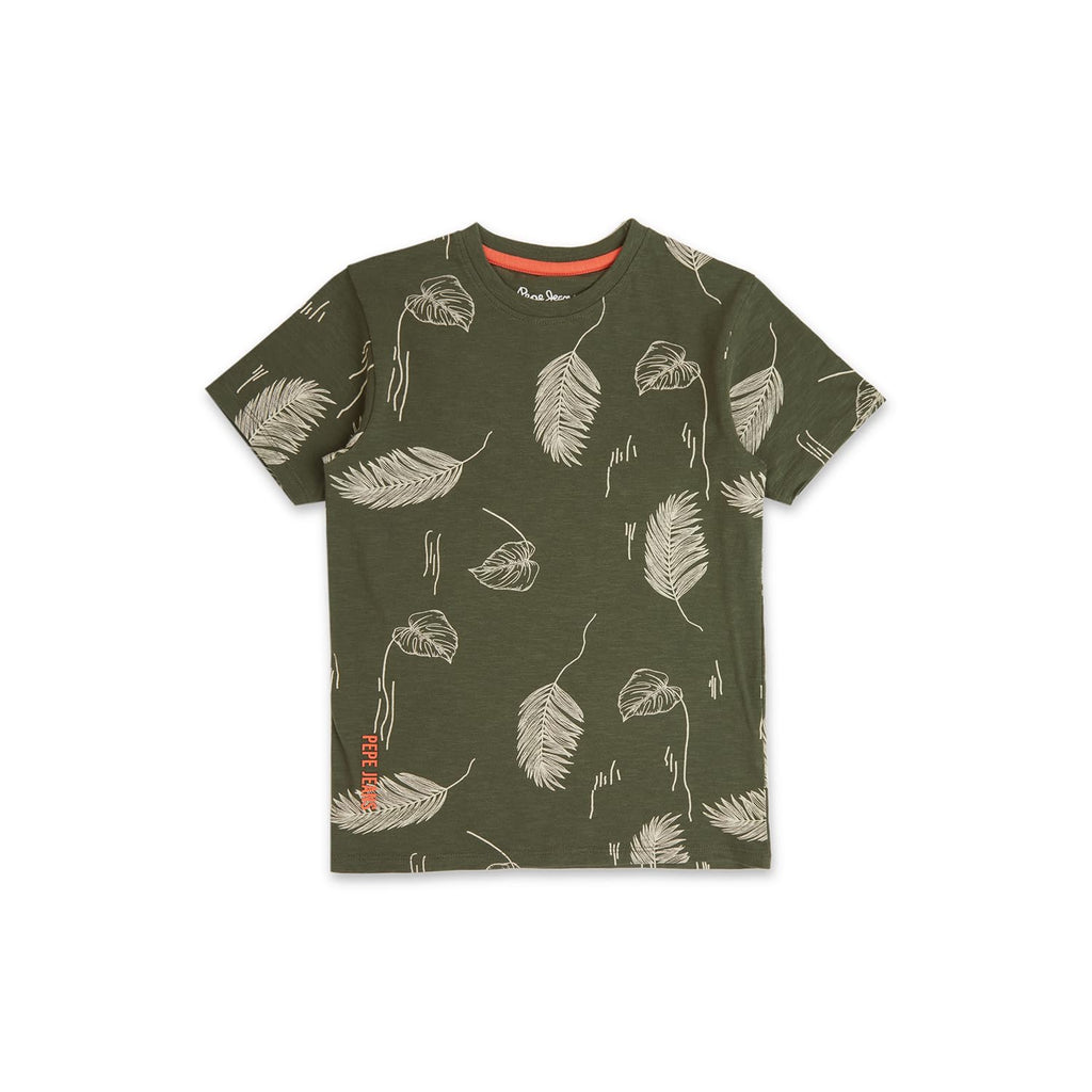 Pepe Jeans BoyS Regular Fit T-Shirt (Pb503874_Military Green