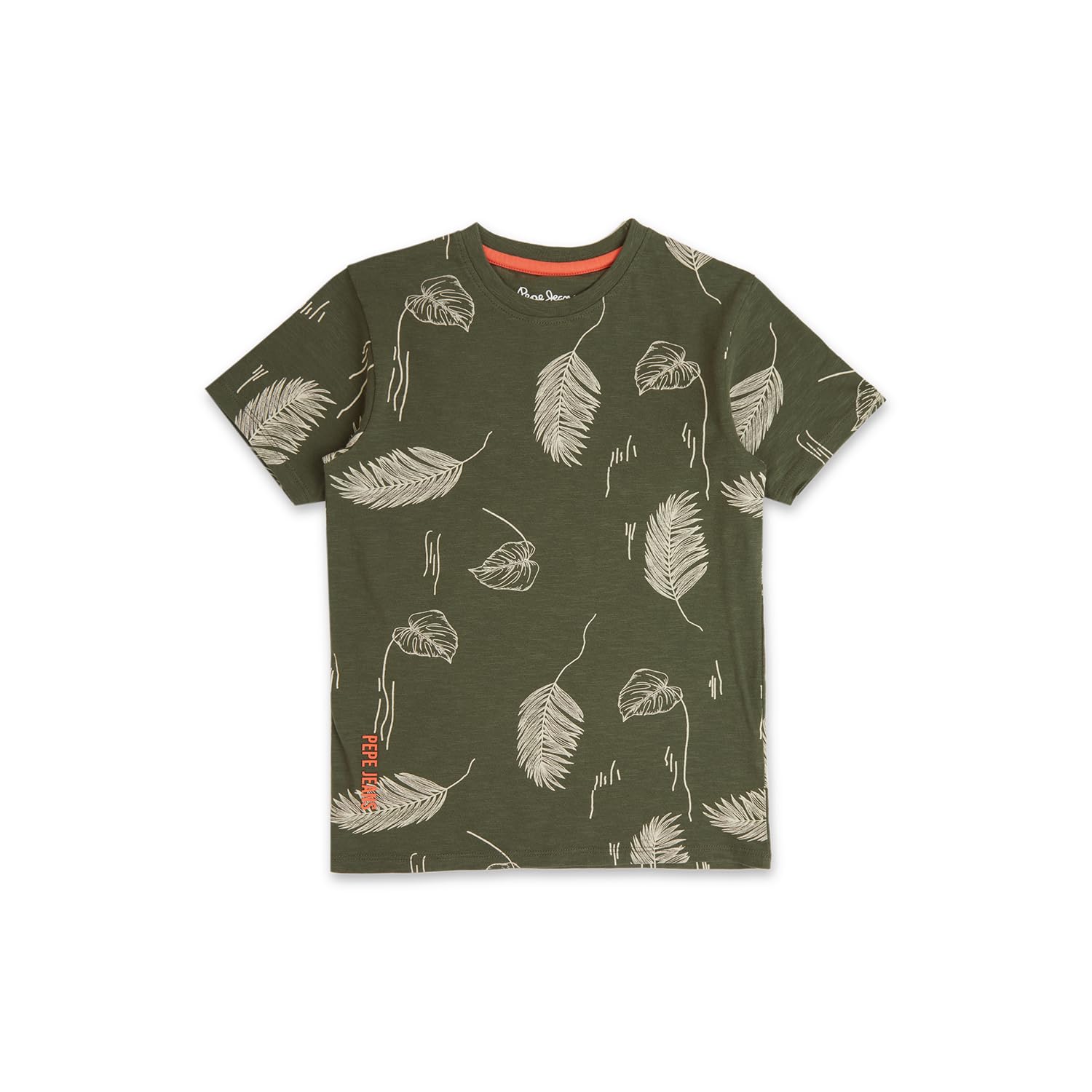 Pepe Jeans BoyS Regular Fit T-Shirt (Pb503874_Military Green