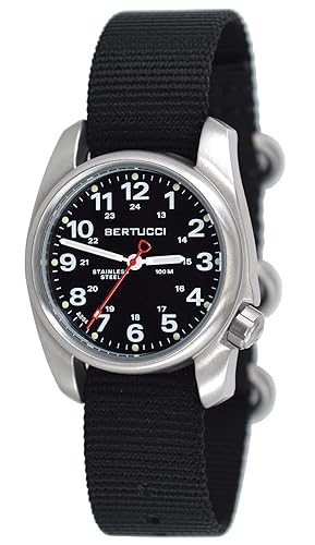 Bertucci A-1S Field Watch 10004 - Black Dial - Black Band
