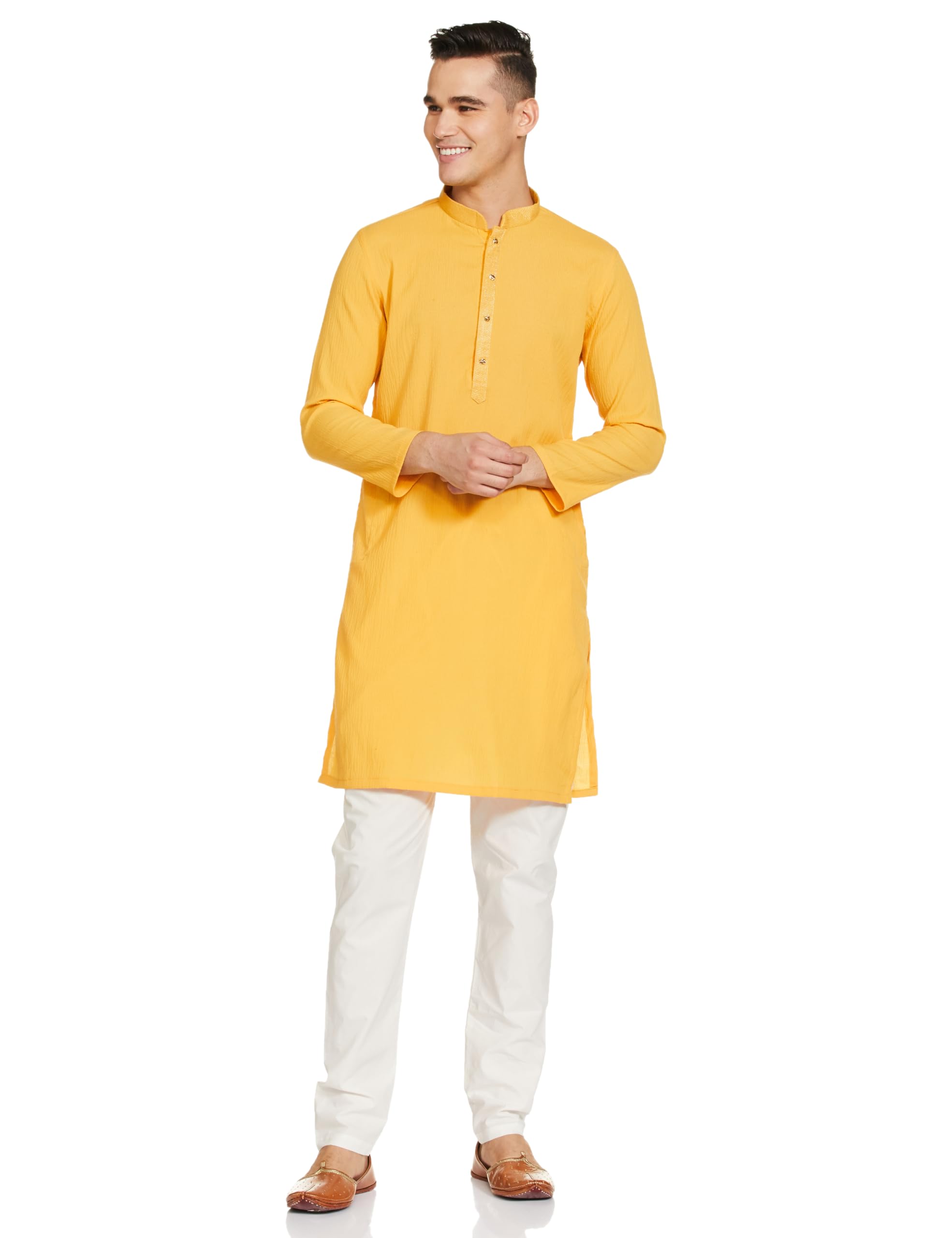 Manyavar Solid Casual Kurta Set For Men