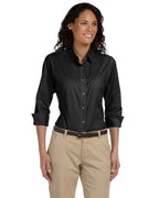 Ladies Perfect Fit34-Sleeve Stretch Poplin Blouse - LIME - S(D0102H7YEMJ)
