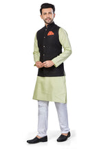 Be Active MenS Solid Linen Blend Kurta Pyjama 3 Piece Set || Men Kurta Pajama With Modi Jacket || Kurta Pajama Nehru Jacket For
