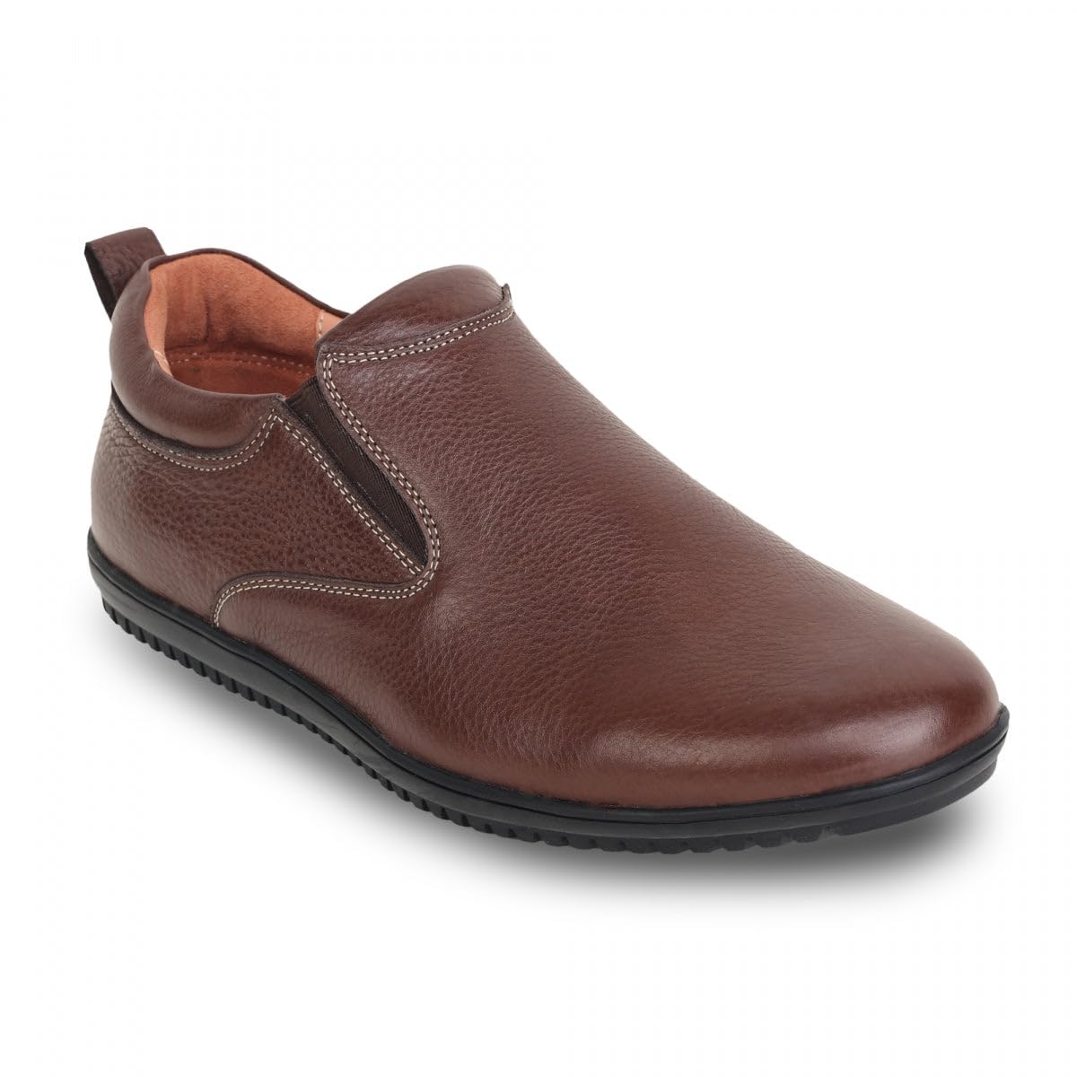 TZARO Pure Leather Cherry Color Formal Slipon Shoe PANRUN102 (Cherry, 8) 8