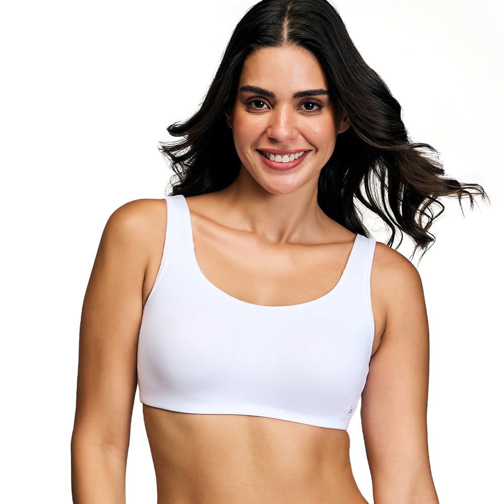 Nykd (Nyb113 Non Padded & Non Wired Full Coverage Slip On Everyday Bra For Women & Girls | Wide Shoulder Straps For Support With