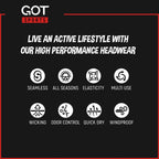 GOT Sports Tube Bandana - Neck Gaiter for Women & Men, Face Mask, Neck Wrap, Head Scarf, Curly Hair Sleep Protection - Breathabl