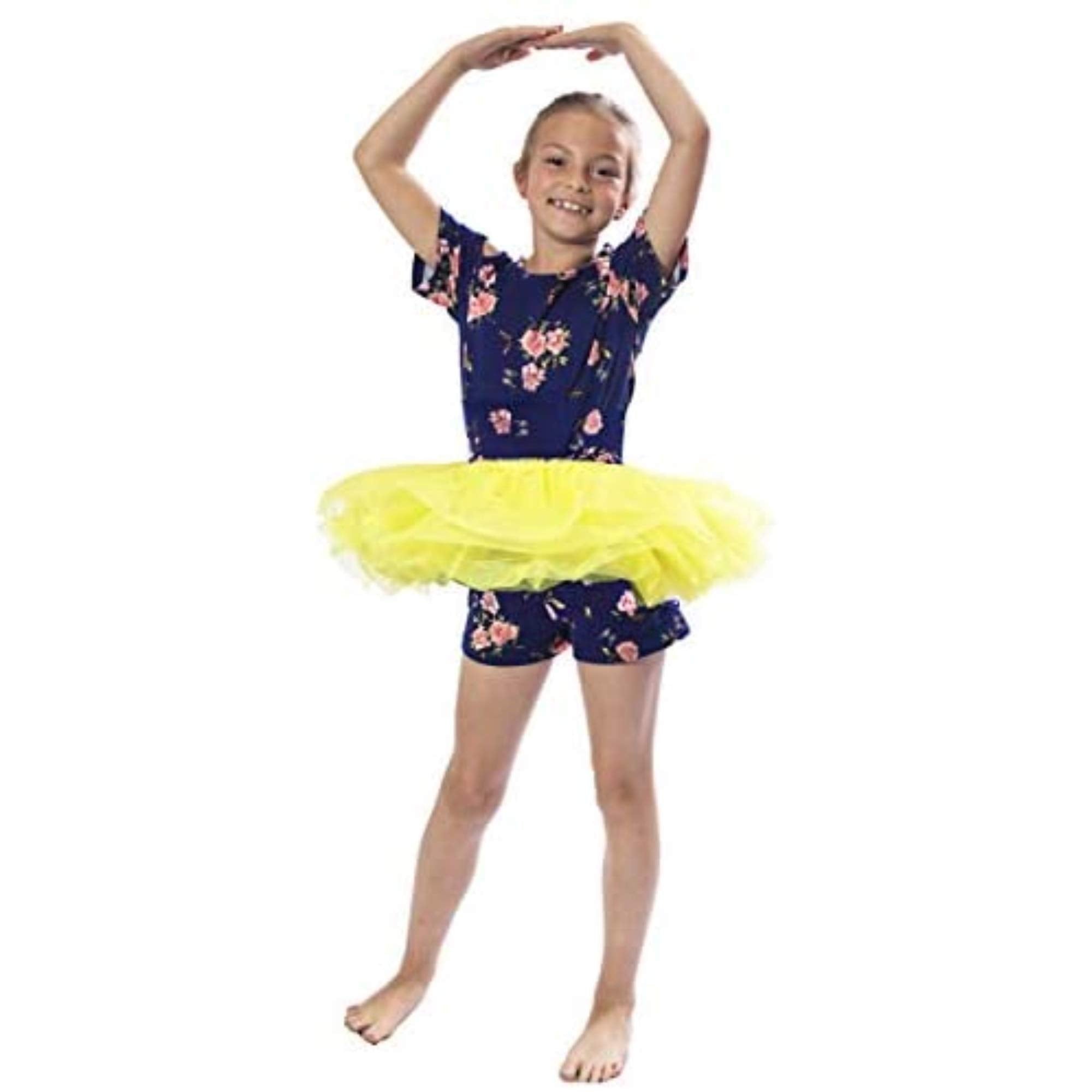 Chico Yellow Multi-Layered Tutu Skirt - Cheerleader & Ballerina Outfit