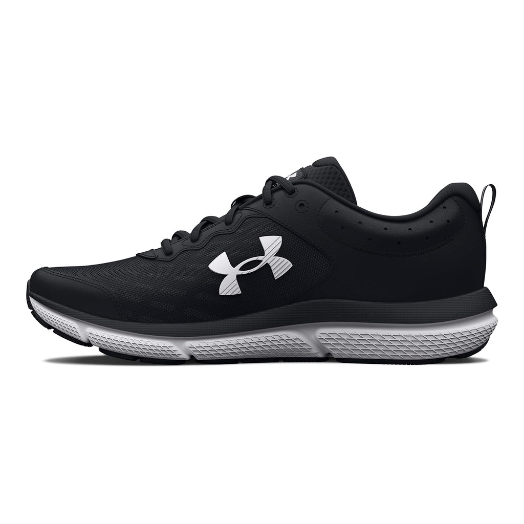 Under Armour Women's Charged Assert 10, (001) Black/Black/White, 8.5, US