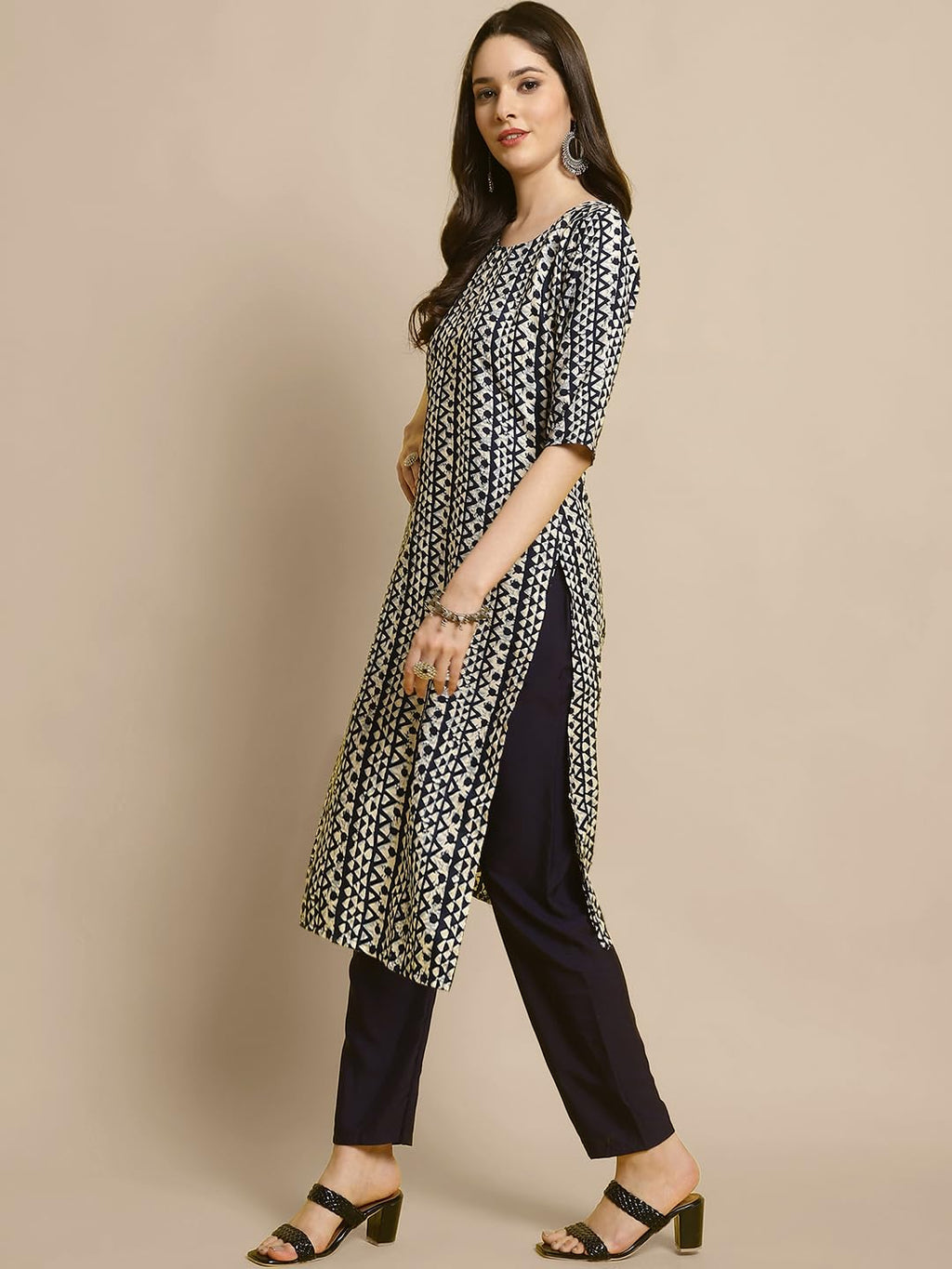 Tee Projekt Crepe Kurti & Pant Set For Women Ll Pack Of 2 Kurta Set Ll Traditional Kurta Set