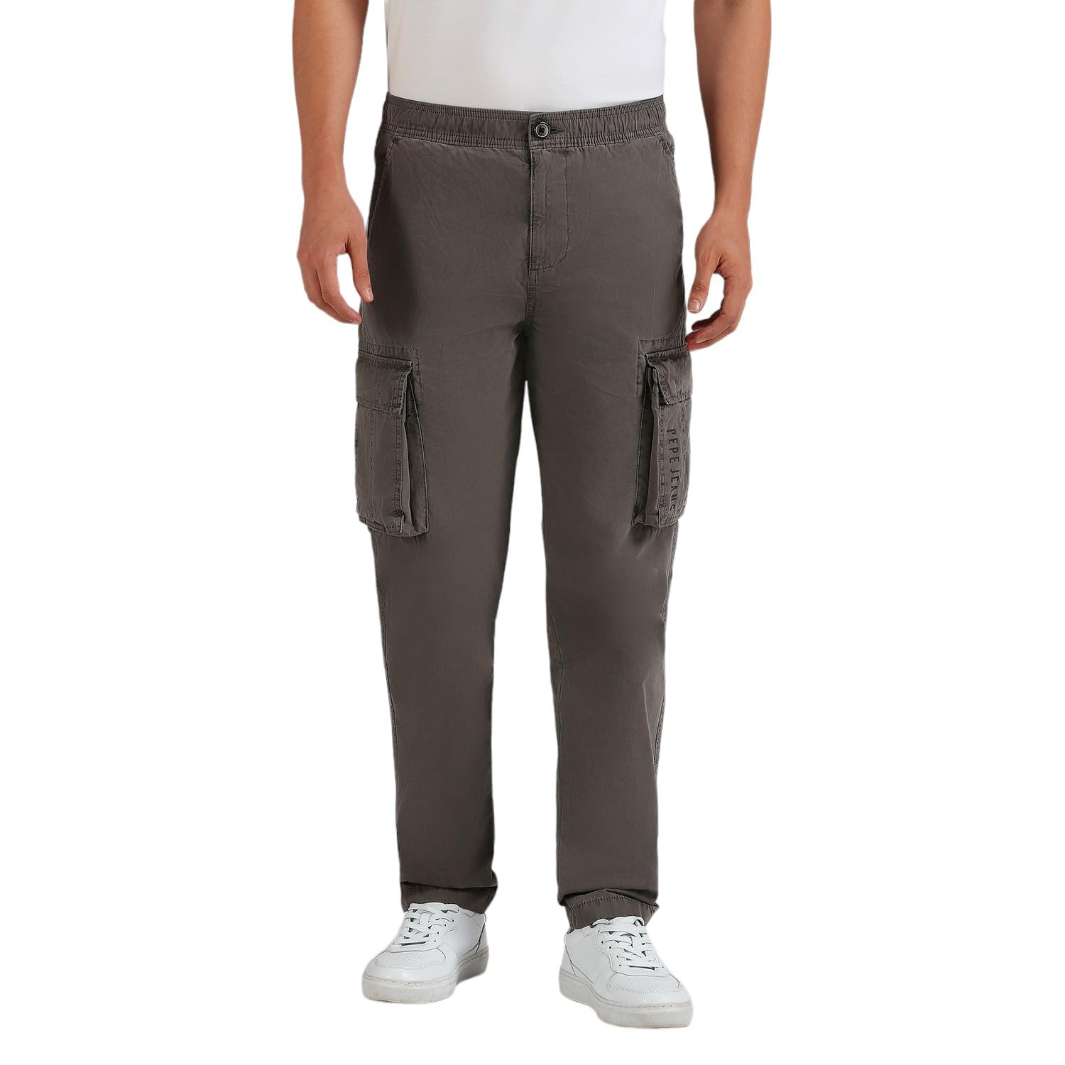 Pepe Jeans MenS Straight Casual Pants (Pm211744_Grey