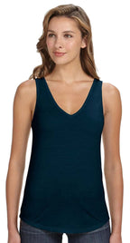 Ladies Flowy V-Neck Tank - cORAL - S(D0102H7K5WX)