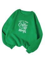 Kotty Women Full Sleeve Round Neck Printed Sweatshirt