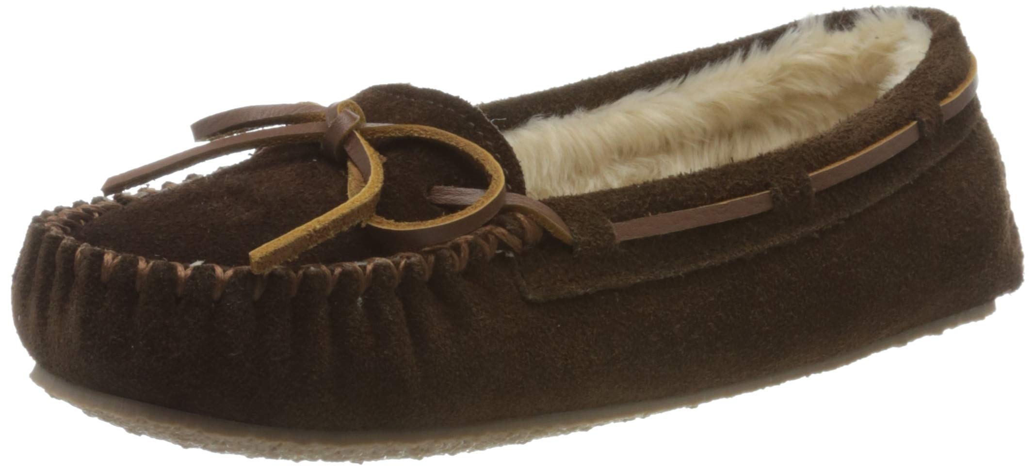 Minnetonka Womens cally Slipper,chocolate,8 M US