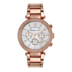 Michael Kors Parker Chronograph Rose Gold-Tone Stainless Steel Women's Watch (Model: MK5491)