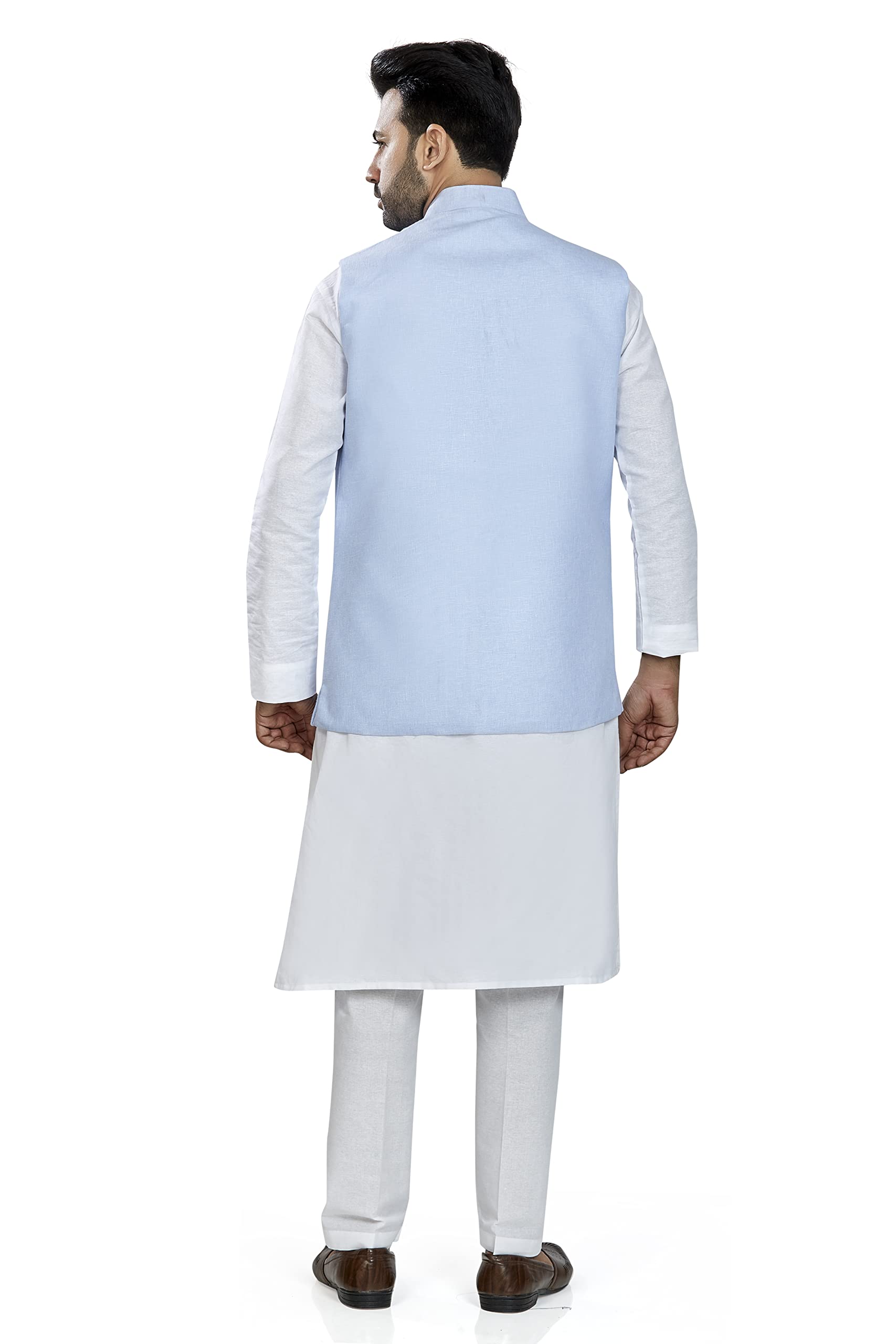BE ACTIVE Mens Linen Blend Nehru Jacket With Mandarin Collar || Ethnic Koti For Men || Men Koti Formal|| Men Koti Wedding (RFKT