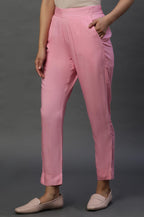 Aurelia Womens Slim Trousers (24FEA60015_Pink