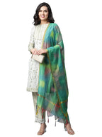 Greciilooks Womens Cotton A-Line Regular Fit Kurta Set (Green , Medium)