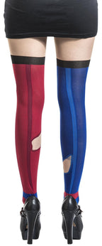 DC Comics Harley Quinn Women's Sheer Costume Tights