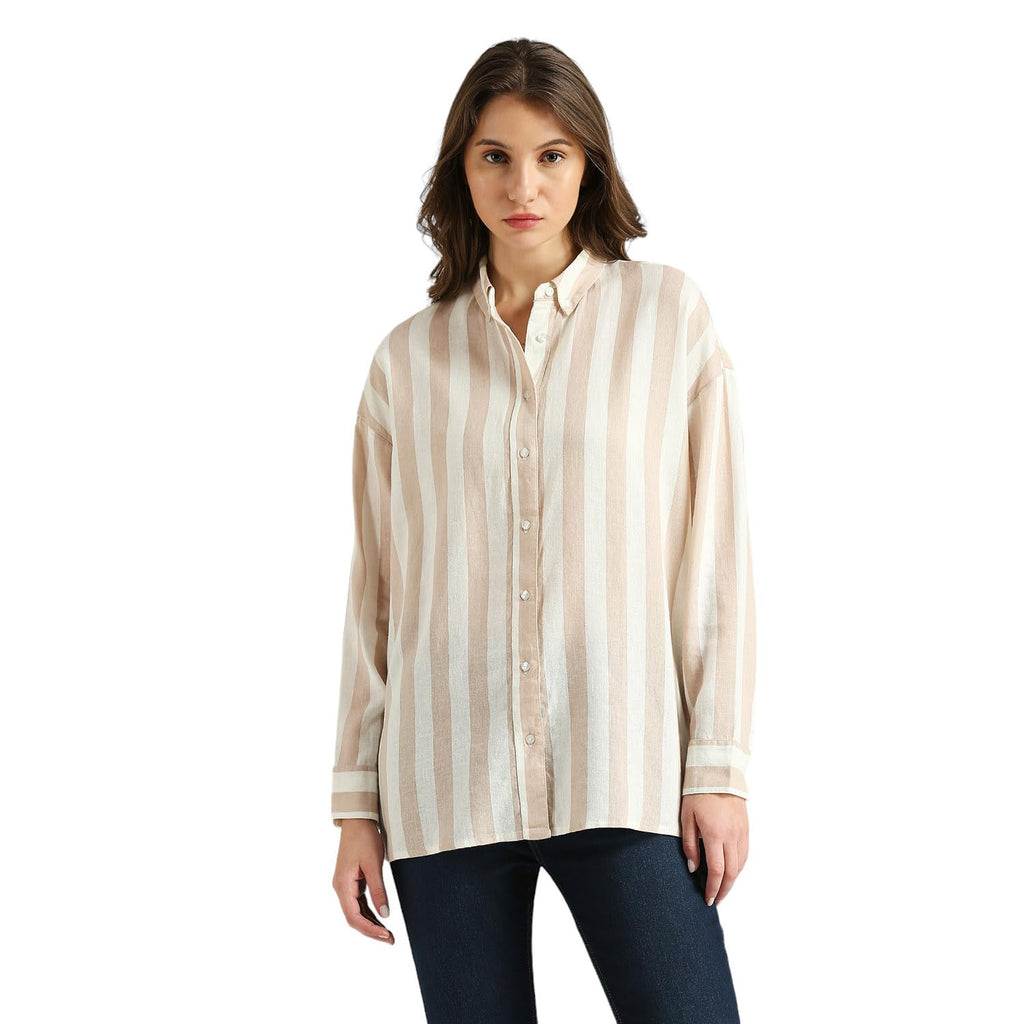Pepe Jeans WomenS Regular Fit Striped Shirts