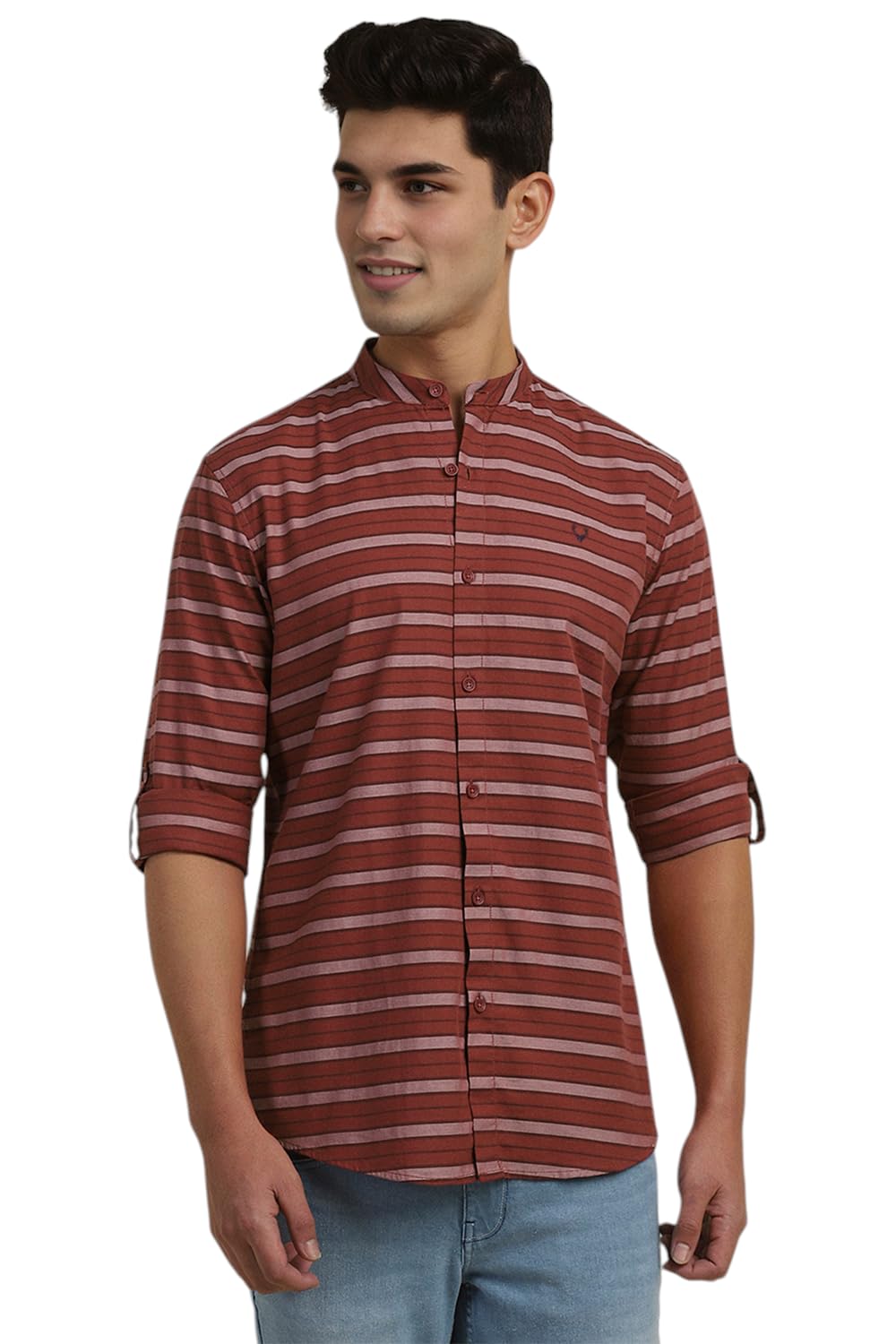 Allen Solly Men Striped Casual Full Sleeve Shirt
