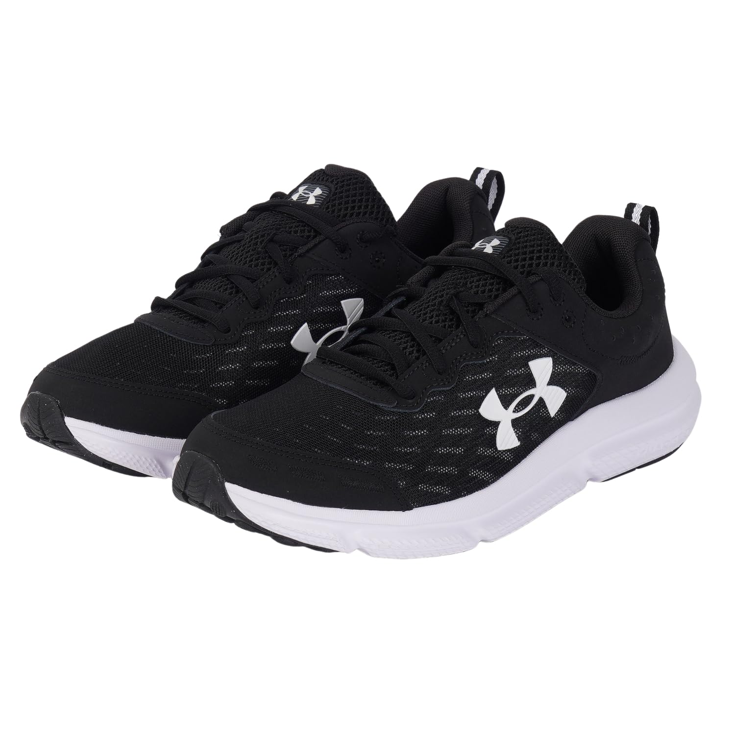 Under Armour Men's Charged Assert 10, (001) Black/Black/White, 15, US