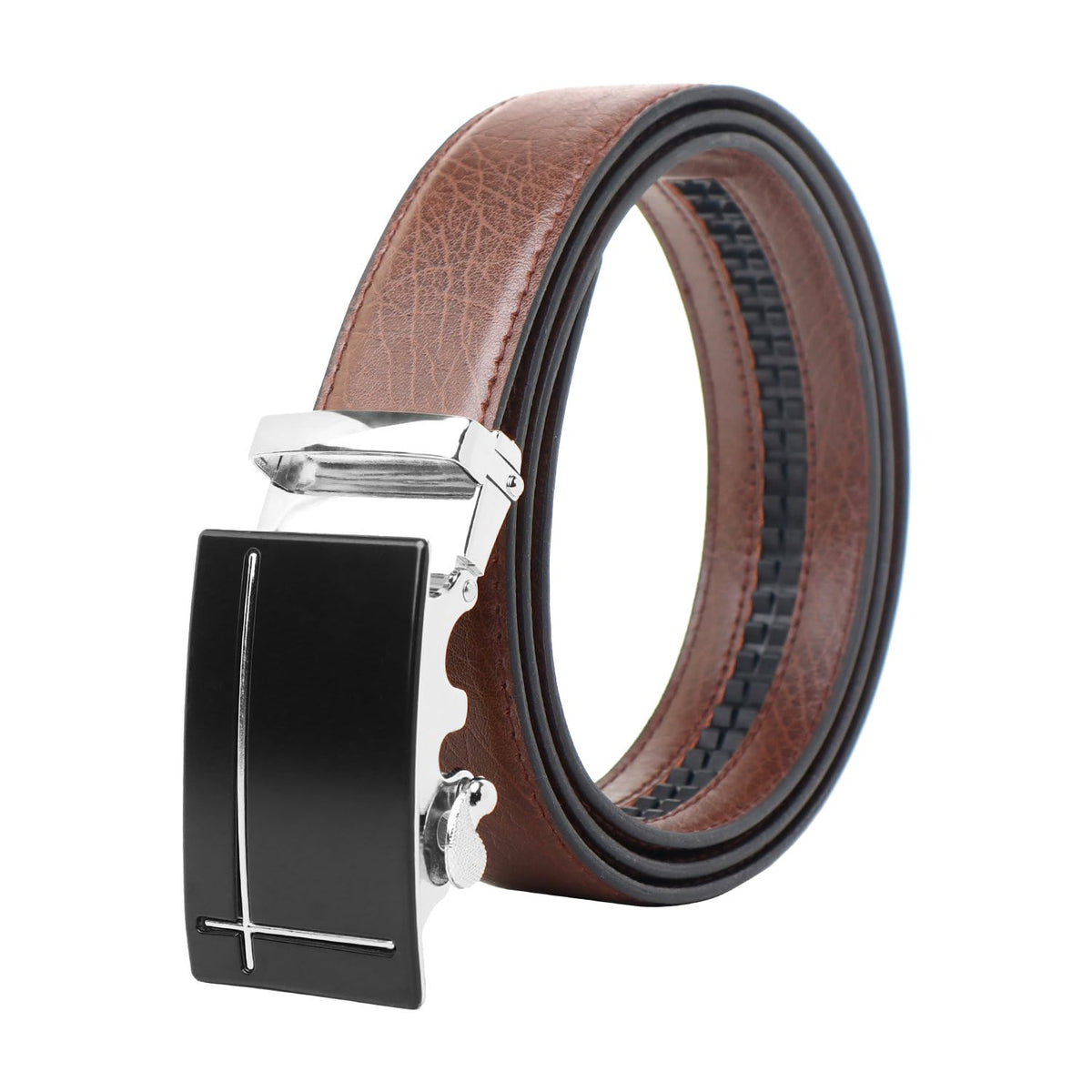 Zacharias MenS Faux Leather Belt (Bxx5306_Brown_38) (Pack Of 1) 38