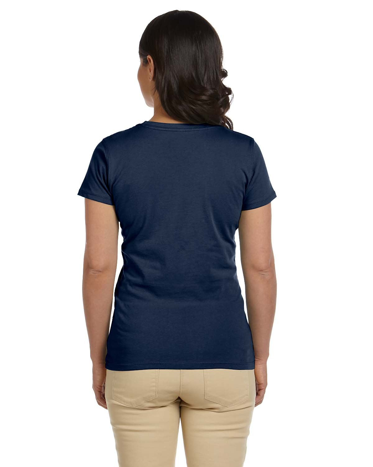 Ladies 44 oz 100% Organic cotton classic Short-Sleeve T-Shirt - BLAcK - S(D0102H7ZQU2)