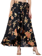 Kzully | Plazzo For Women | Floral Print Plazzo | Comfortable Elastic | Beautiful Flower Priting | Stylish Colour | Multicoloure