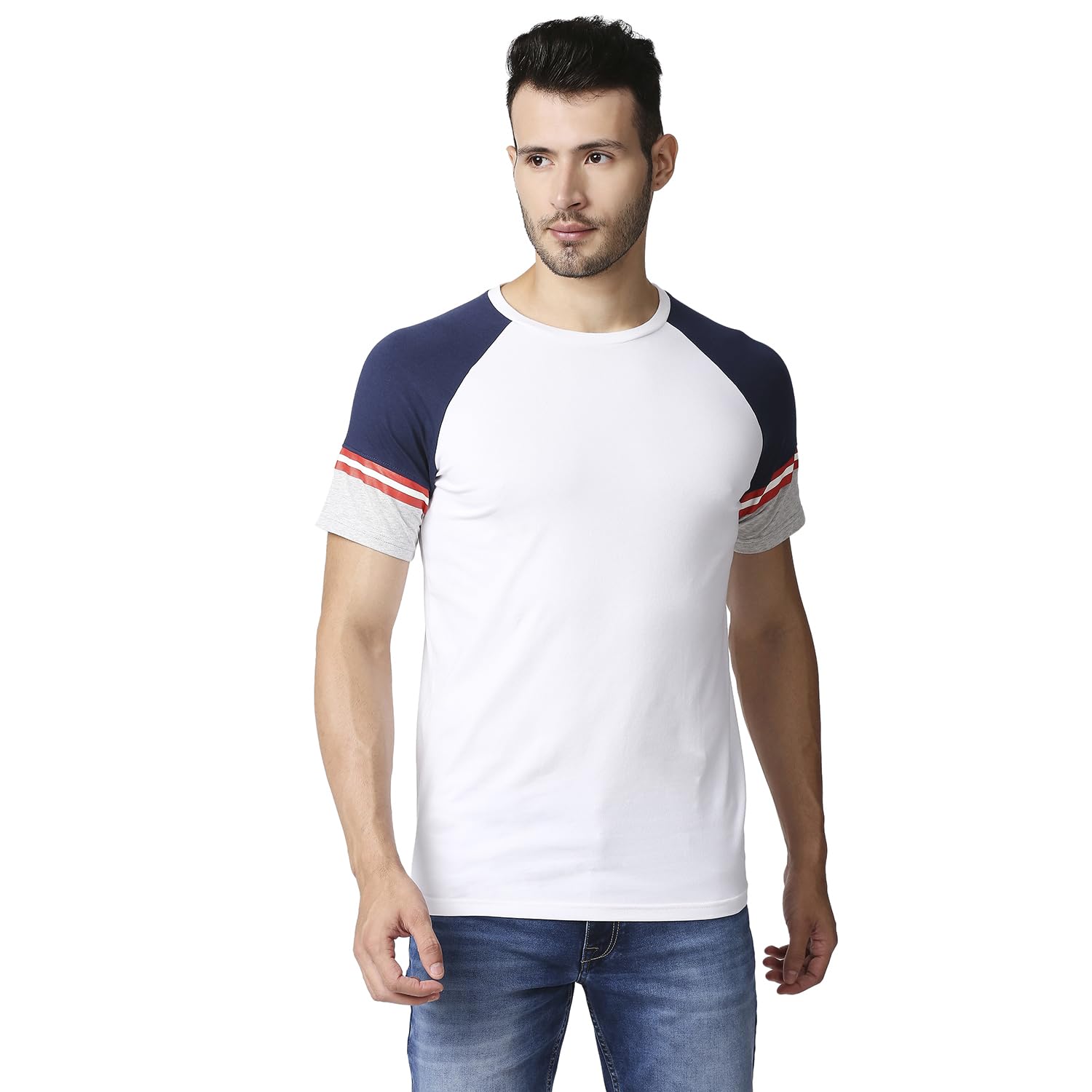 Pepe Jeans Mens Chris Stretch Tee, White,Xl