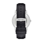 Emporio Armani Men's Automatic Black Crocodile Embossed Leather Watch (Model: AR1981)