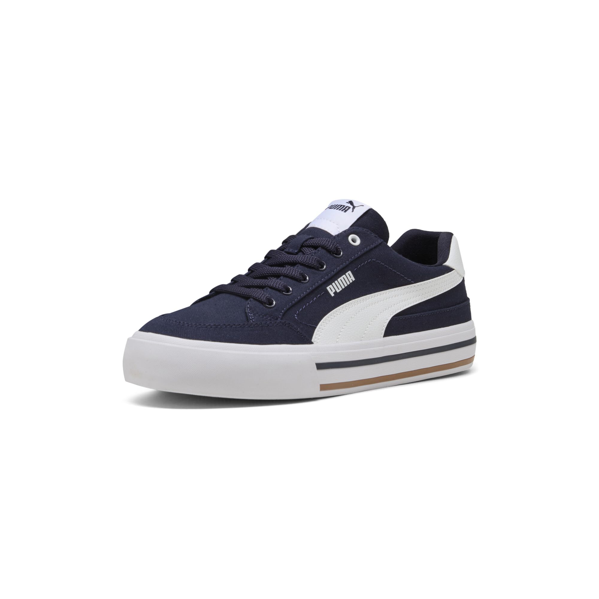 PUMA Men's Court Classic Vulc Sneaker, New Navy White, 10