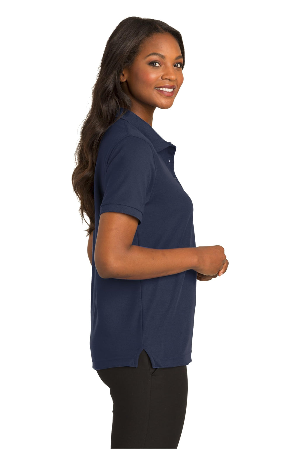 Port Authority Ladies Silk Touch Polo 5XL Navy