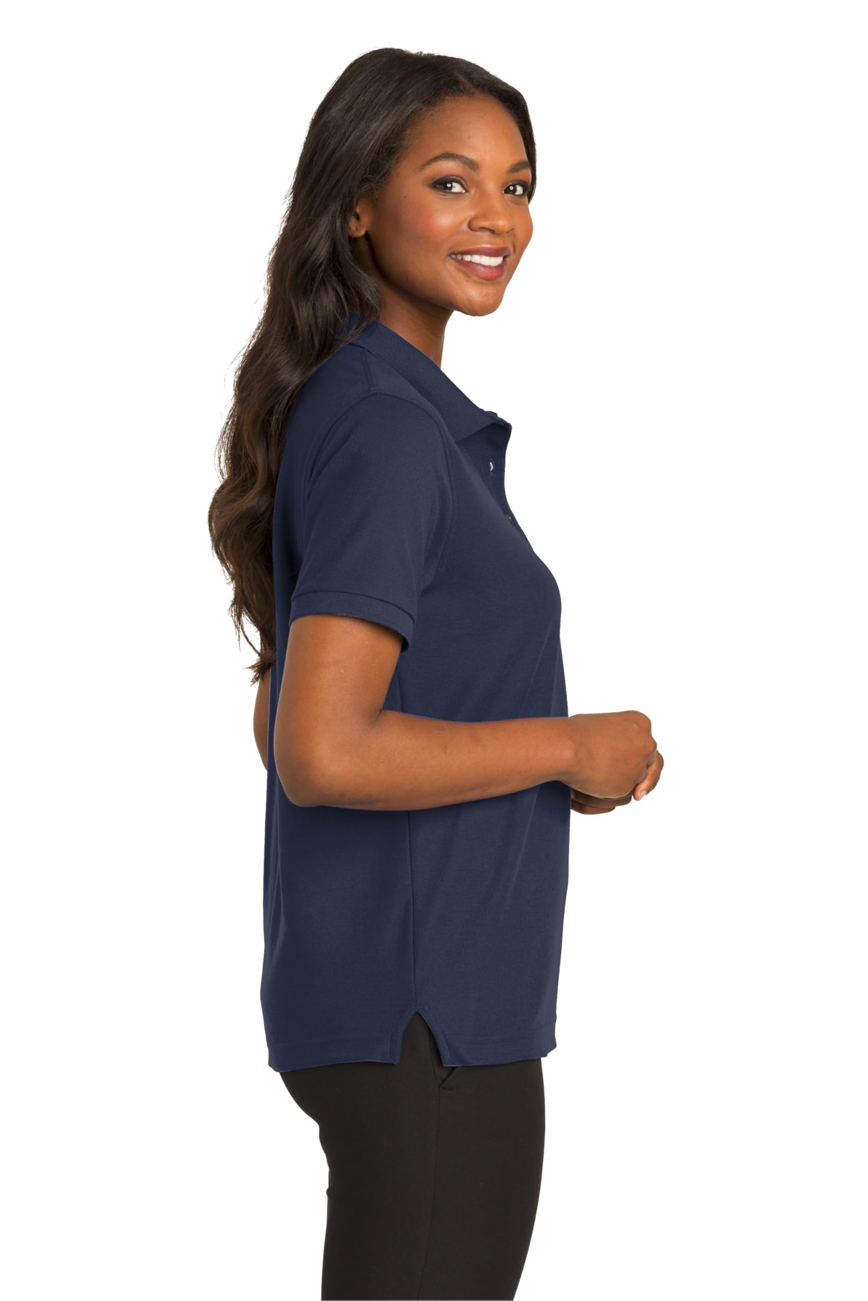 Port Authority Ladies Silk Touch Polo 5XL Navy