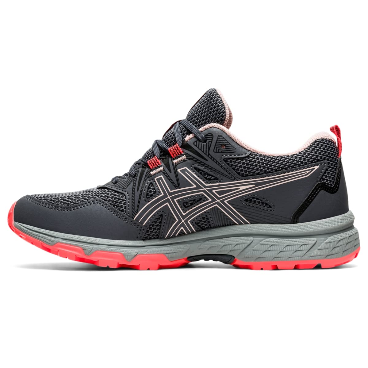 ASICS Women's Gel-Venture 8 Running Shoes, 6, Carrier Grey/Ginger Peach